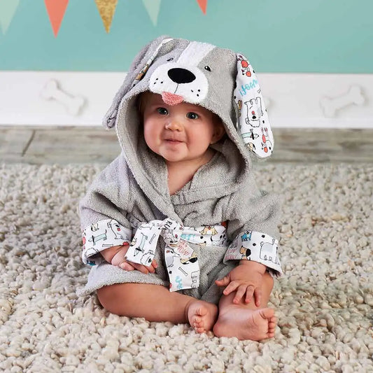 Albornoz toalla de algodón con capucha para bebe diseños infantiles